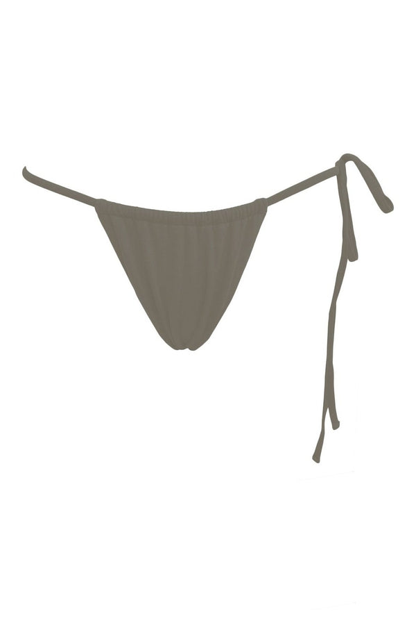 high waisted bikini bottoms beige