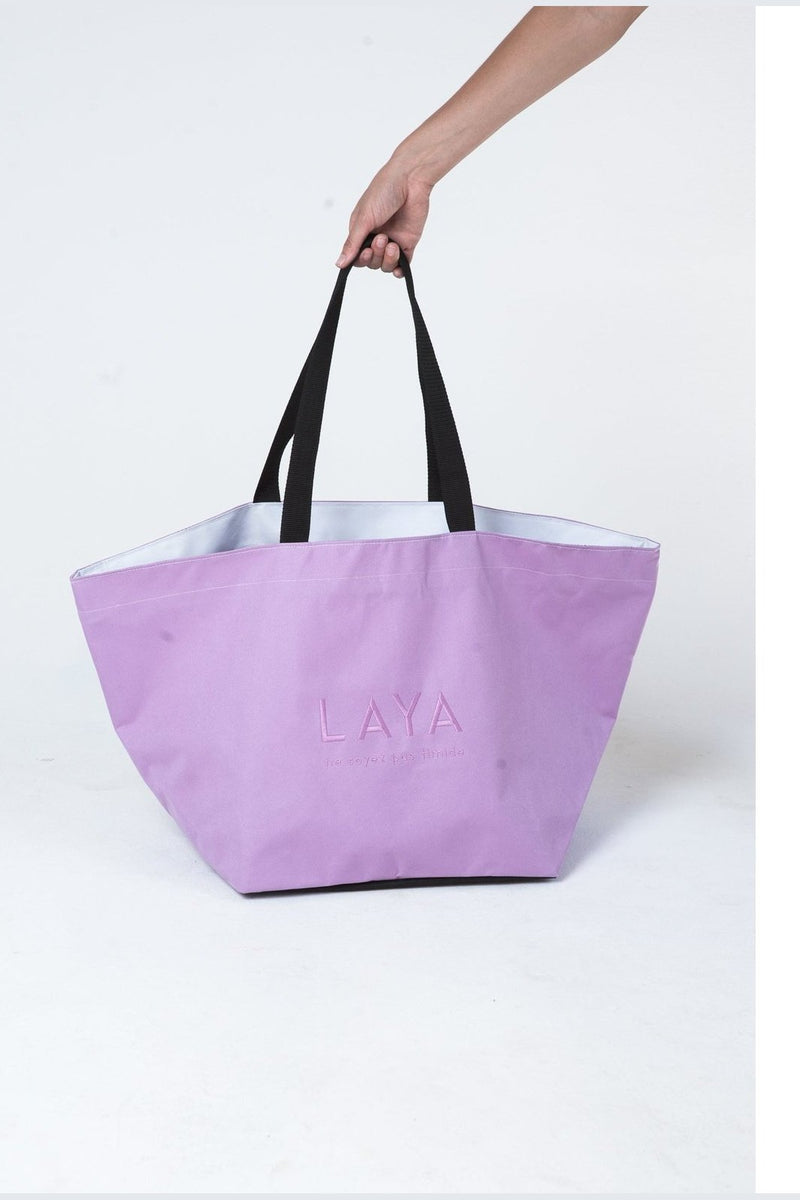 lilac tote bag