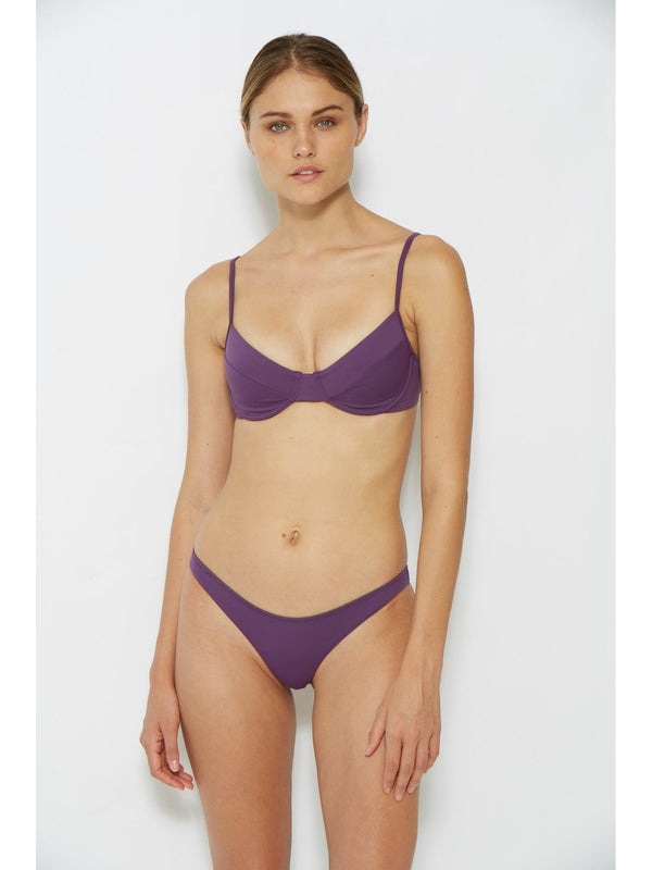 lavender bikini underwire top