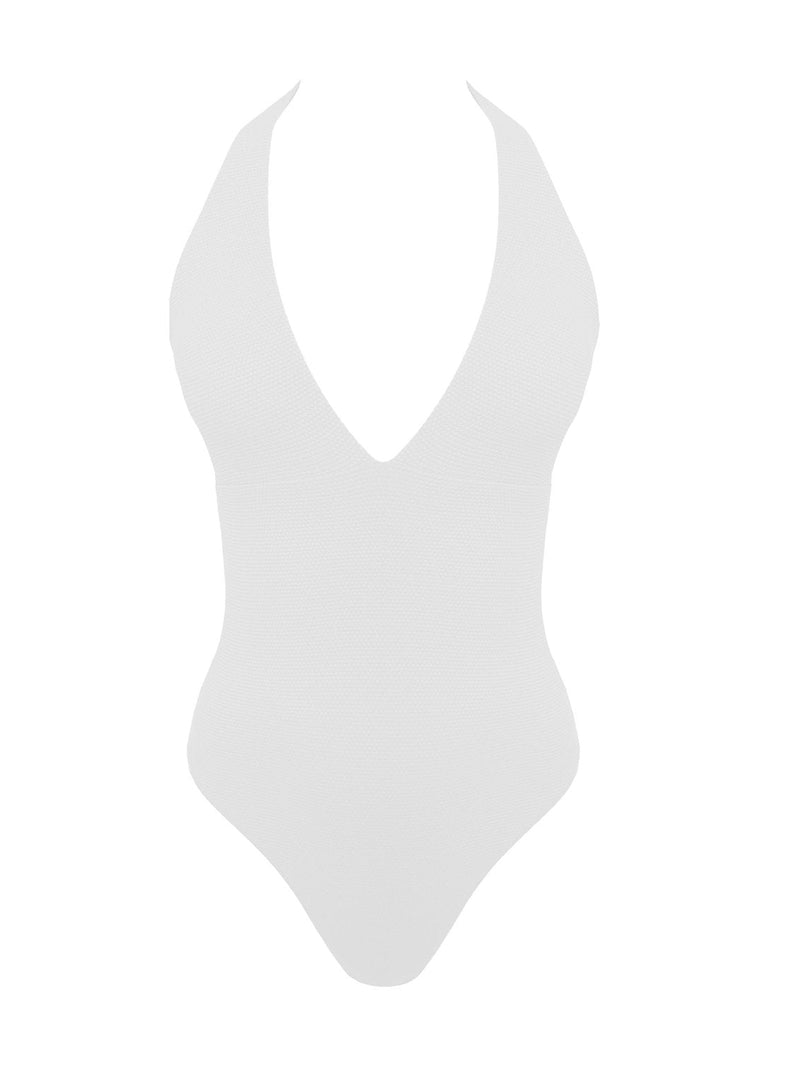 one piece white swimsuit