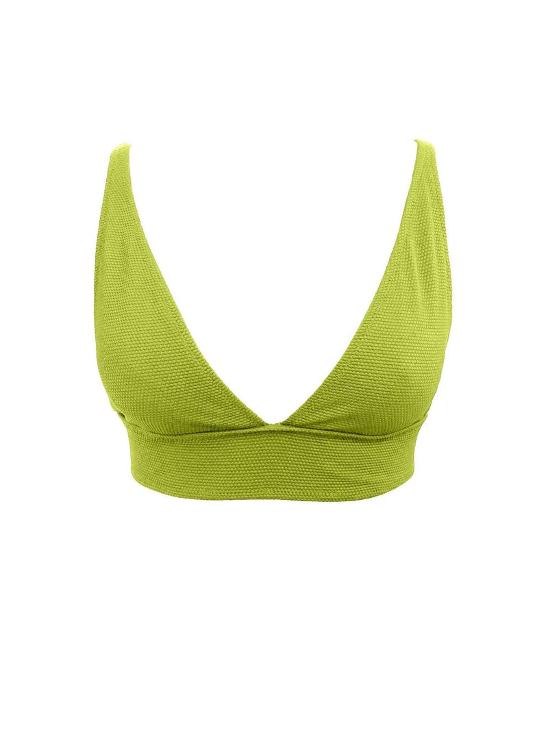 lime green bikini top