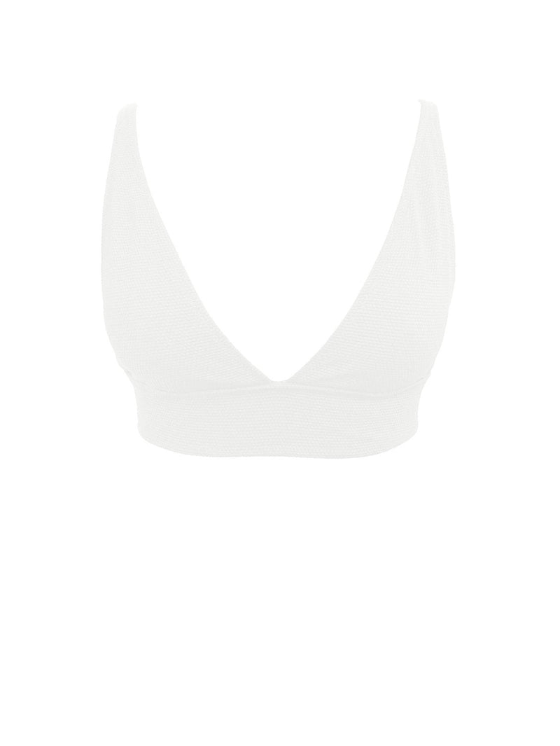 white crop bikini top
