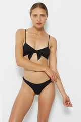 bikini top in black