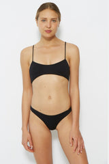 bikini top in black