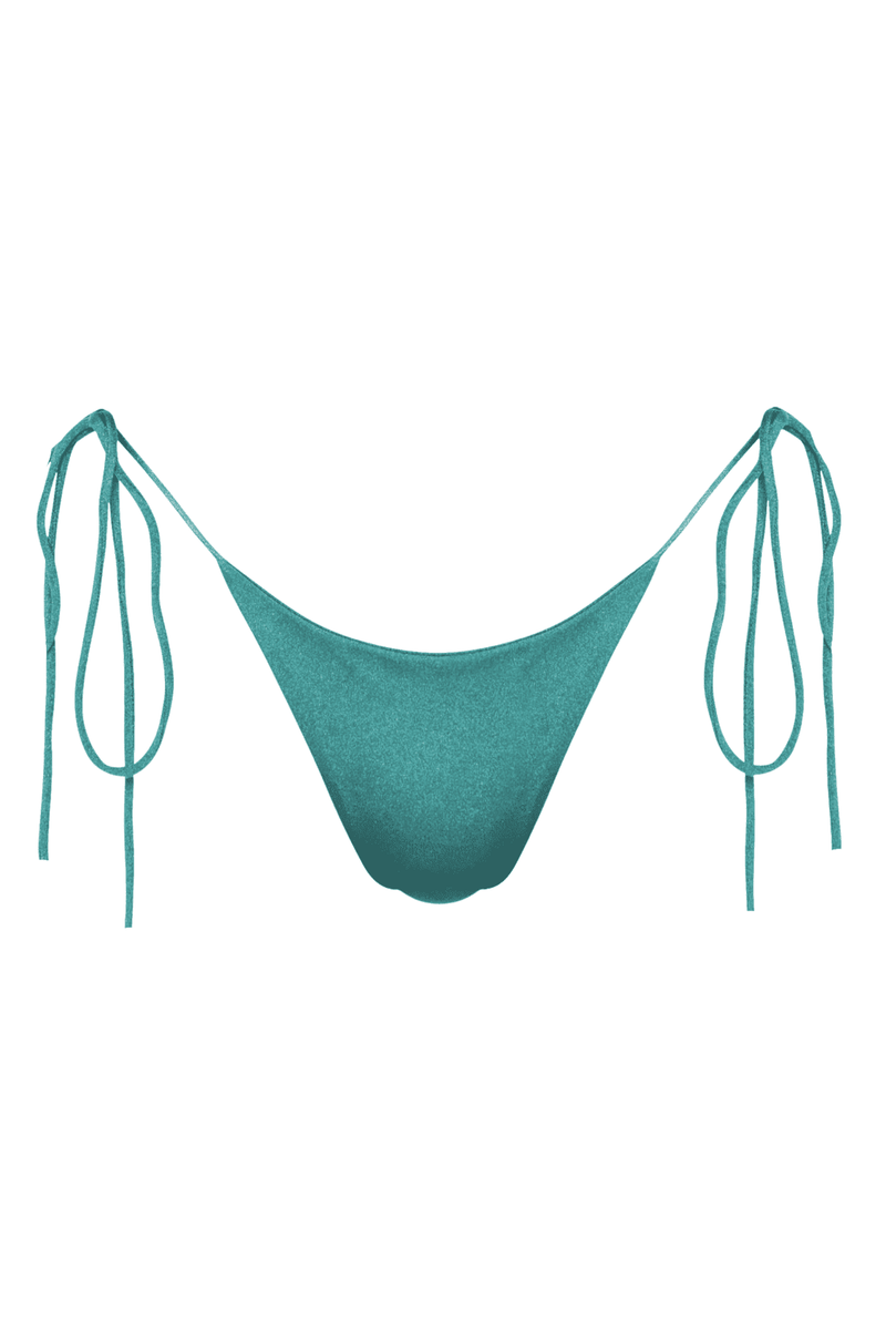 green tie bikini bottoms