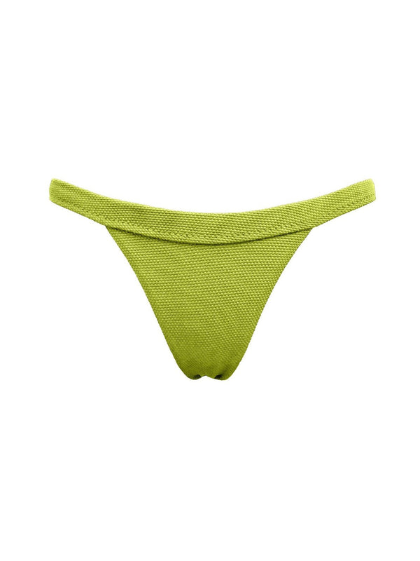 green high waisted bikini bottom